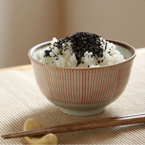 炊きたてごはんにごま塩